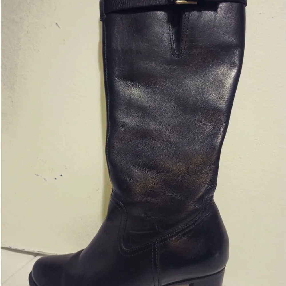 Ecco Hope Black Knee High Boots